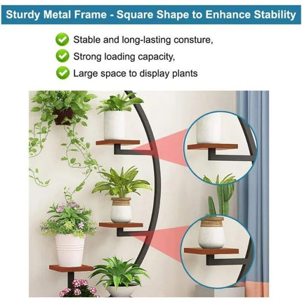 Half Moon Indoor Plant Stand - Wnkrs