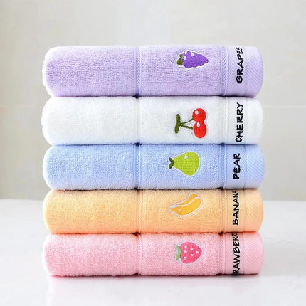 Adorable Cartoon Fruit Face Towel for Babies