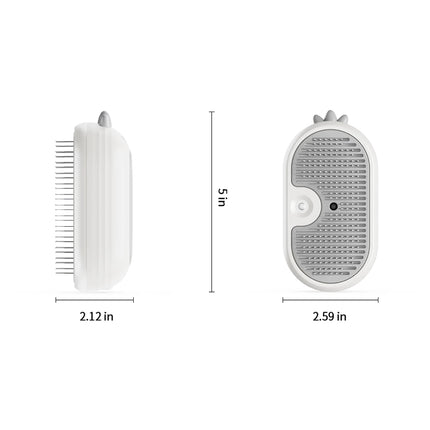 Steamy Grooming Brush with Electric Sprayer