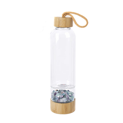 Natural crystal gravel water bottle - Wnkrs