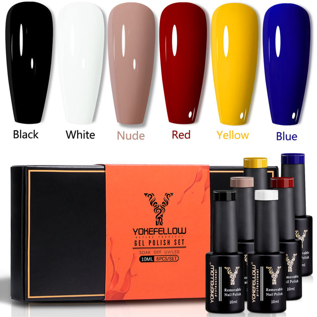 Coffret de vernis à ongles en gel 10 ml – Manucure semi-permanente à séchage rapide pour lampe LED/UV