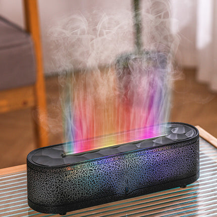 Rainbow Flame Aroma Diffuser & Ultrasonic USB Humidifier with Remote Control