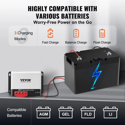 High-Efficiency MPPT Solar Charge Controller with Bluetooth - Wnkrs