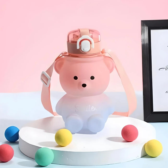 Gobelet à eau mignon avec motif d'ours dégradé