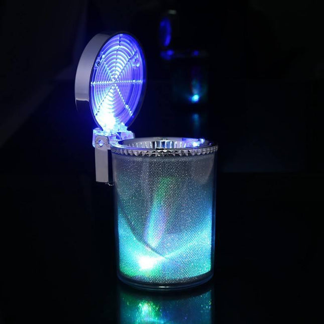 Cenicero para coche con luz LED