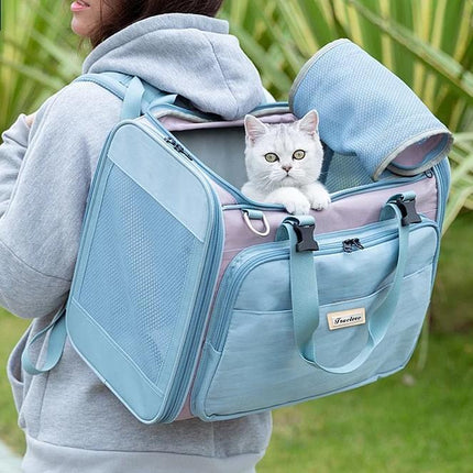 Bolsa de transporte para mascotas ecológica y resistente al agua: poliéster de alta calidad