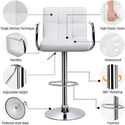 Luxury Adjustable Square Bar Stools - Wnkrs