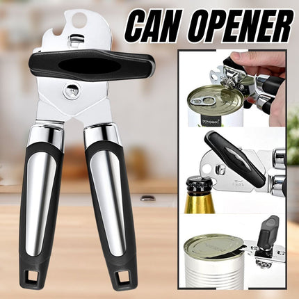 Manual Can Opener Smooth Edge Heavy Duty Stainless Steel Blades Beer Opener - Wnkrs