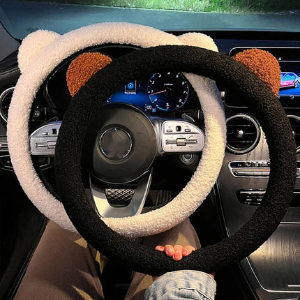 Plush Car Steering Wheel Cover - Wnkrs