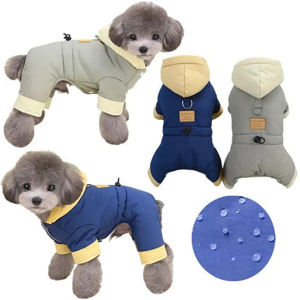 Mono impermeable con capucha para mascotas