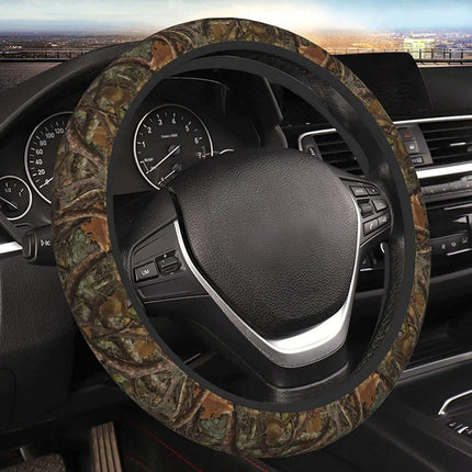 Forest Camouflage Steering Wheel Cover - Wnkrs