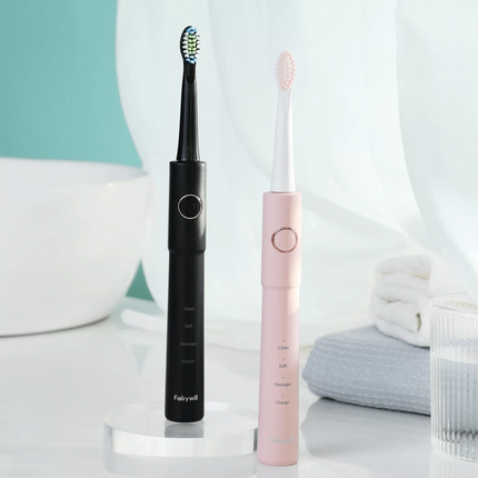 Brosse à dents électrique sonique puissante avec chargement USB et 8 têtes de rechange