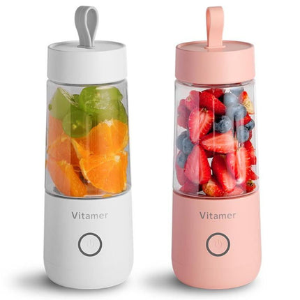 350ml Portable Blender Juicer Electric USB Rechargeable Mixer Smoothie Slushy Cup Fresh Juice Blender Bottle USB Charging Kitchen Gadgets - Wnkrs