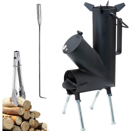 Compact High-Efficiency Wood-Burning Rocket Stove - Wnkrs