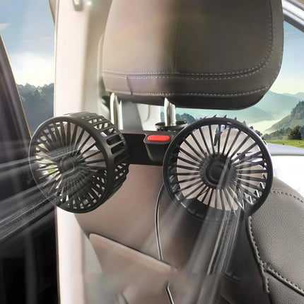 Dual Head Car Seat Cooling Fan