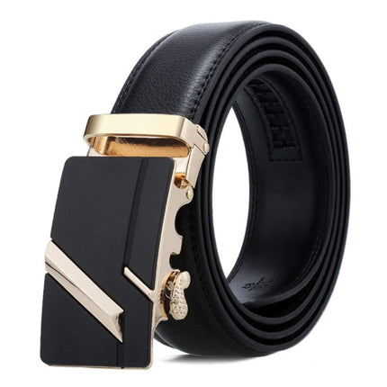 Men's Automatic Buckle Leather Belt - Wnkrs