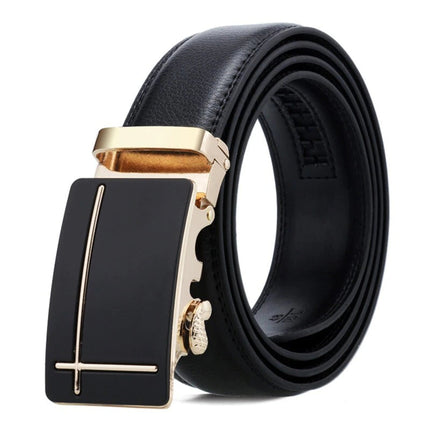 Men's Automatic Buckle Leather Belt - Wnkrs