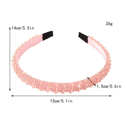 Diadema con cristales de estrás