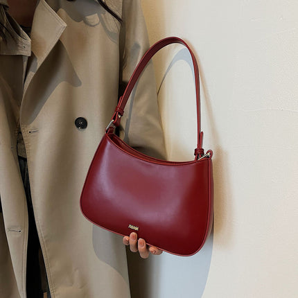 Sac bandoulière de luxe en cuir rouge