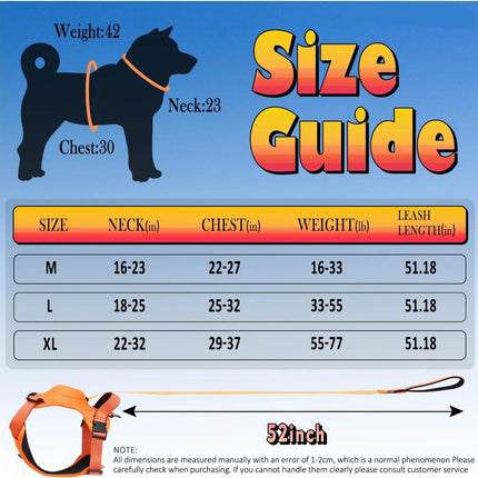 All-in-One Dog Harness and Retractable Leash Set