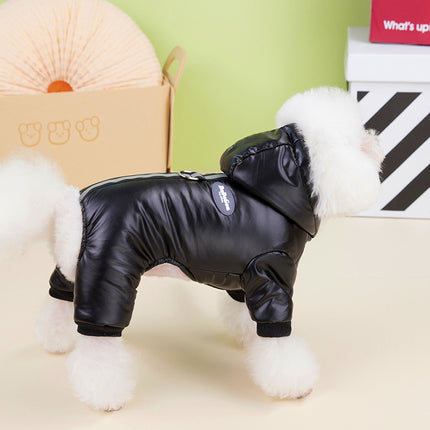 Combinaison imperméable rembourrée pour chien 