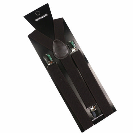 Men's Solid Color Y-Shaped Suspenders - Wnkrs