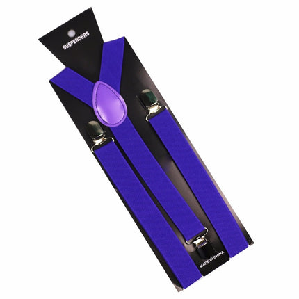 Men's Solid Color Y-Shaped Suspenders - Wnkrs