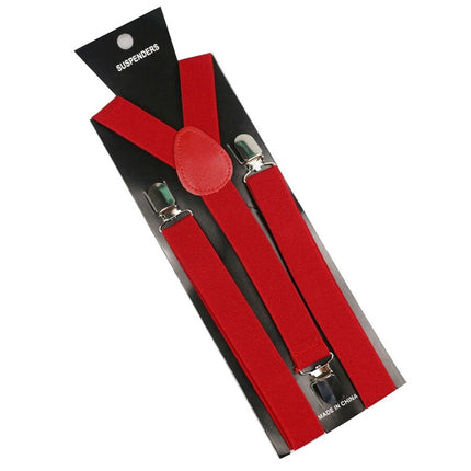 Men's Solid Color Y-Shaped Suspenders - Wnkrs