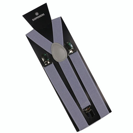 Men's Solid Color Y-Shaped Suspenders - Wnkrs