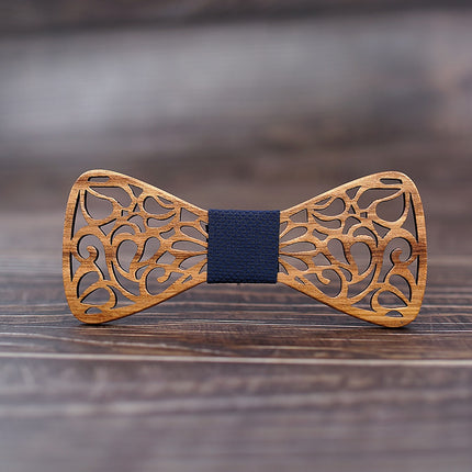 Men's Floral Wood Bow Tie - Wnkrs