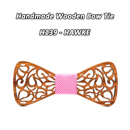 Men's Floral Wood Bow Tie - Wnkrs