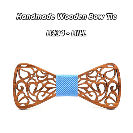 Men's Floral Wood Bow Tie - Wnkrs