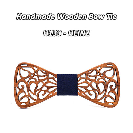 Men's Floral Wood Bow Tie - Wnkrs