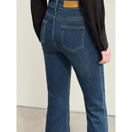 Jean slim rétro minimaliste pour femme - Collection automne