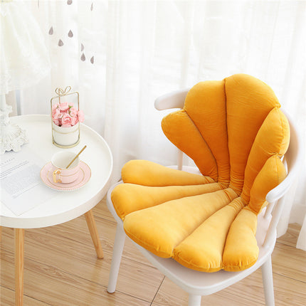 Luxurious Velvet Seal Shell Chair Cushion Unqiue Rose Seat Pillow Upscale Restaurant Chair Decor Girly Room Decorations - Wnkrs