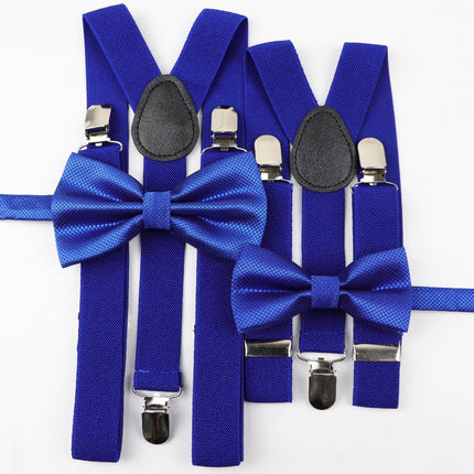 Men's and Kid's Elegant Braces and Bowtie Set - Wnkrs