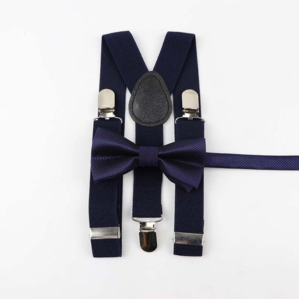 Men's and Kid's Elegant Braces and Bowtie Set - Wnkrs