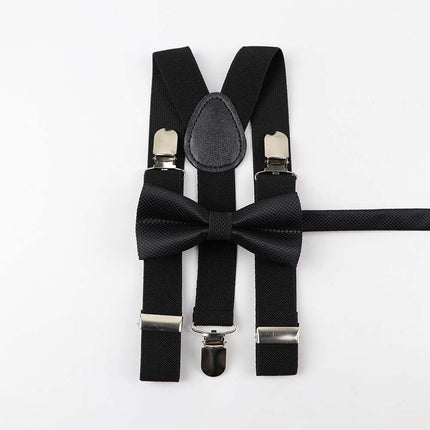 Men's and Kid's Elegant Braces and Bowtie Set - Wnkrs