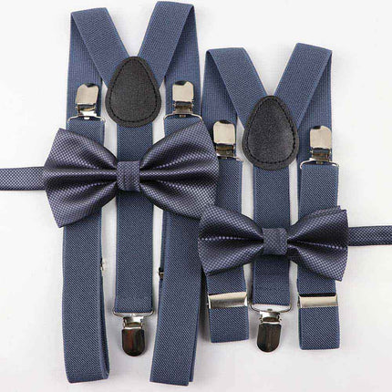 Men's and Kid's Elegant Braces and Bowtie Set - Wnkrs