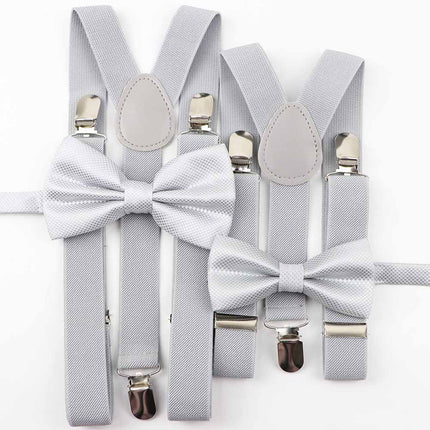 Men's and Kid's Elegant Braces and Bowtie Set - Wnkrs