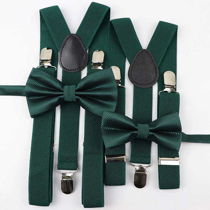 Men's and Kid's Elegant Braces and Bowtie Set - Wnkrs