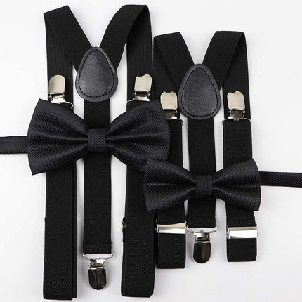 Men's and Kid's Elegant Braces and Bowtie Set - Wnkrs