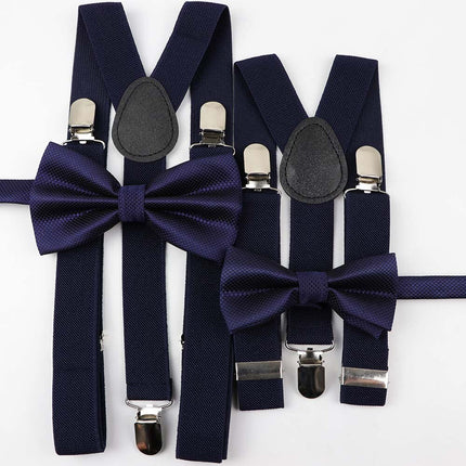 Men's and Kid's Elegant Braces and Bowtie Set - Wnkrs