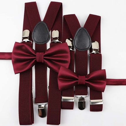 Men's and Kid's Elegant Braces and Bowtie Set - Wnkrs