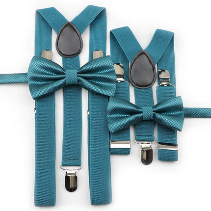 Men's and Kid's Elegant Braces and Bowtie Set - Wnkrs