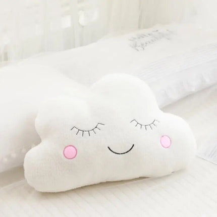 Nice Stuffed Cloud Moon Star Raindrop Plush Pillow - Wnkrs