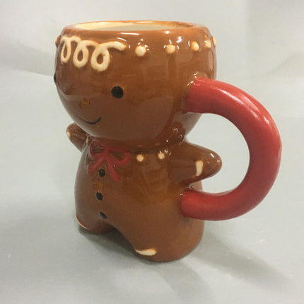 Gingerbread Man Christmas Ceramic Tea Mugs - Wnkrs