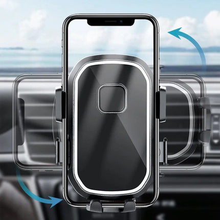 360° Rotating Auto-Gravity Phone Holder for Car Air Vent - Wnkrs