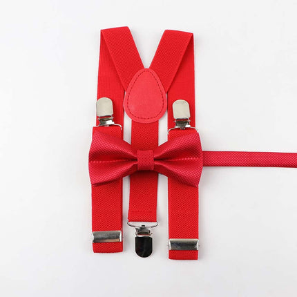 Men's and Kid's Elegant Braces and Bowtie Set - Wnkrs