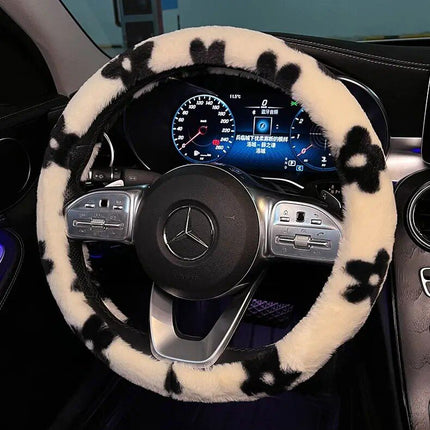 Plush Winter Car Steering Wheel Cover - Wnkrs